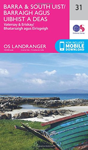 Barra & South Uist, Vatersay & Eriskay (OS Landranger Map, Band 31) von ORDNANCE SURVEY