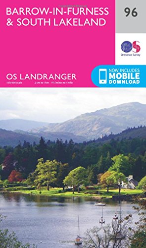 Barrow-In-Furness & South Lakeland (OS Landranger Map, Band 96) von ORDNANCE SURVEY