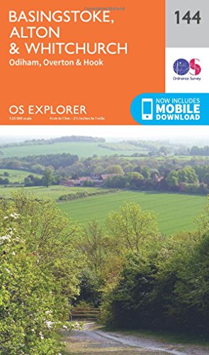 Basingstoke, Alton and Whitchurch (OS Explorer Map, Band 144) von Ordnance Survey