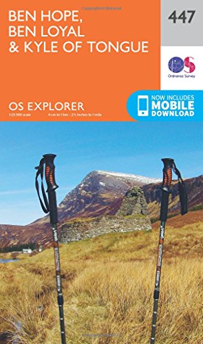 Ben Hope, Ben Loyal and Kyle of Tongue (OS Explorer Map, Band 447)