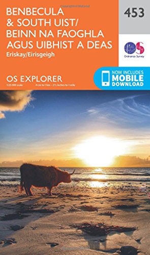Benbecula and South Uist/Beinn Na Faoghla Agus Uibhist a Deas (OS Explorer Map, Band 453)