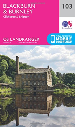 Blackburn & Burnley, Clitheroe & Skipton (OS Landranger Map, Band 103)