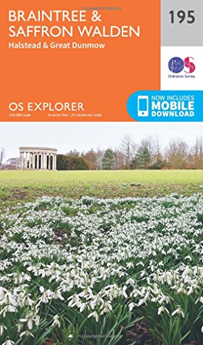 Braintree and Saffron Walden (OS Explorer Map, Band 195)