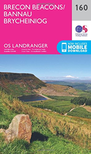 Brecon Beacons (OS Landranger Map, Band 160) von ORDNANCE SURVEY