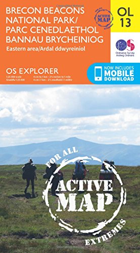 Brecon Beacons National Park / Parc Cenedlaethol Bannau Brycheiniog - Eastern Area / Ardal Ddwyreiniol (OS Explorer Map Active)
