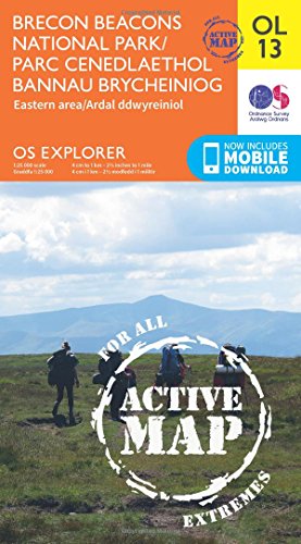 Brecon Beacons National Park / Parc Cenedlaethol Bannau Brycheiniog - Eastern Area / Ardal Ddwyreiniol (OS Explorer Map Active)