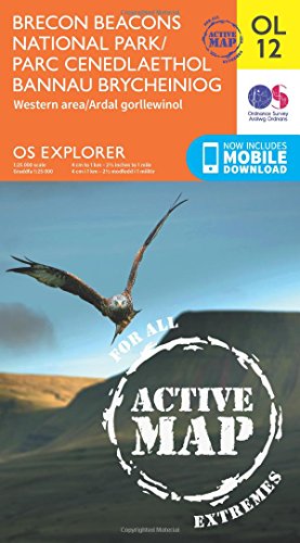 Brecon Beacons National Park / Parc Cenedlaethol Bannau Brycheiniog - Western Area / Ardal Gorllewinol (OS Explorer Map Active) von Ordnance Survey