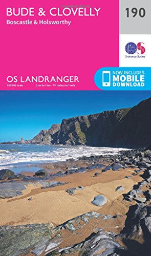 Bude & Clovelly, Boscastle & Holsworthy (OS Landranger Map, Band 190)