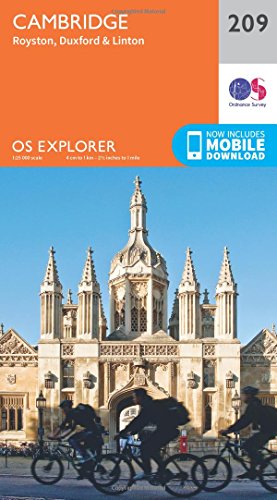 Cambridge, Royston, Duxford & Linton (OS Explorer Map, Band 209)