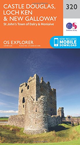 Castle Douglas, Loch Ken and New Galloway (OS Explorer Map, Band 320)