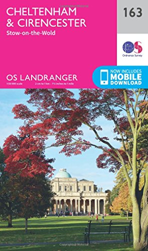 Cheltenham & Cirencester, Stow-on-the-Wold (OS Landranger Map, Band 163) von Ordnance Survey