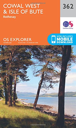 Cowal West and Isle of Bute (OS Explorer Map, Band 362)