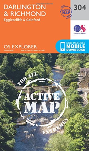 Darlington and Richmond (OS Explorer Active Map, Band 304)