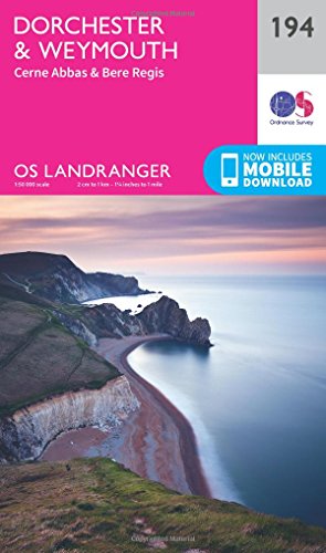 Dorchester & Weymouth, Cerne Abbas & Bere Regis (OS Landranger Map, Band 194)