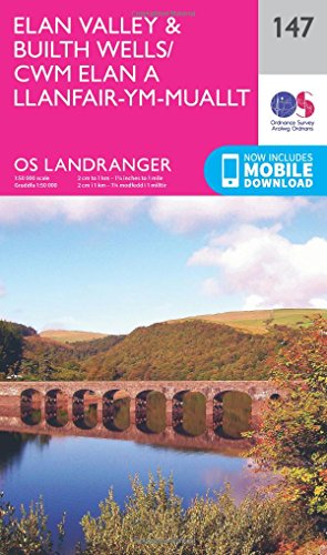 Elan Valley & Builth Wells (OS Landranger Map, Band 147)