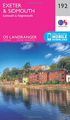 Exeter & Sidmouth, Exmouth & Teignmouth (OS Landranger Map, Band 192)