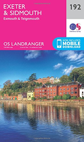 Exeter & Sidmouth, Exmouth & Teignmouth (OS Landranger Map, Band 192) von Ordnance Survey