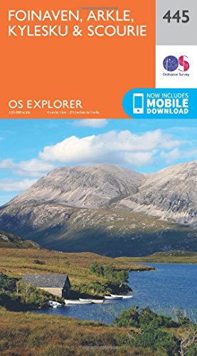 Foinaven, Arkle, Kylesku and Scourie (OS Explorer Map, Band 445)