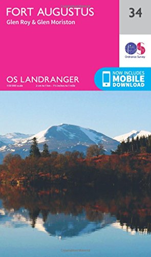 Fort Augustus, Glen Roy & Glen Moriston (OS Landranger Map, Band 34)