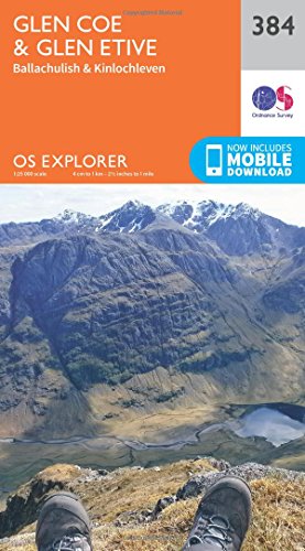 Glen Coe (OS Explorer Map, Band 384) von Ordnance Survey