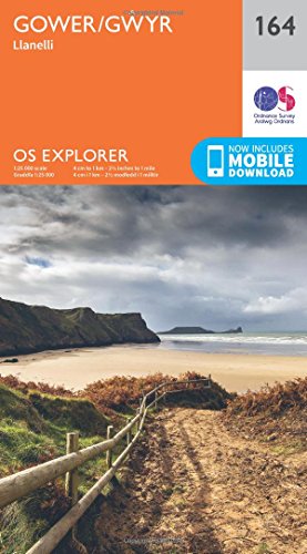 Gower, Llanelli (OS Explorer Map, Band 164)