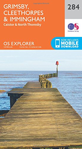 Grimsby, Cleethorpes and Immingham, Caistor and North Thoresby (OS Explorer Map, Band 284) von Ordnance Survey