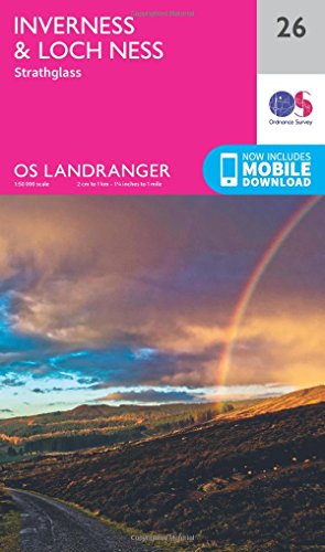 Inverness & Loch Ness, Strathglass (OS Landranger Map, Band 26)