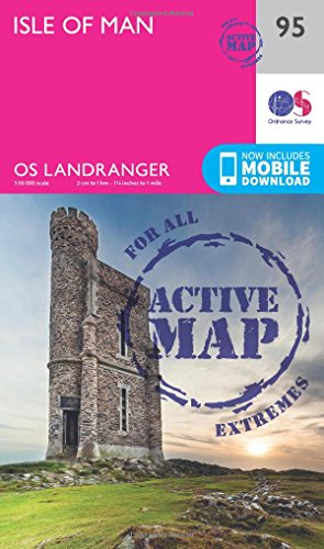 Isle of Man (OS Landranger Active Map, Band 95) von Ordnance Survey