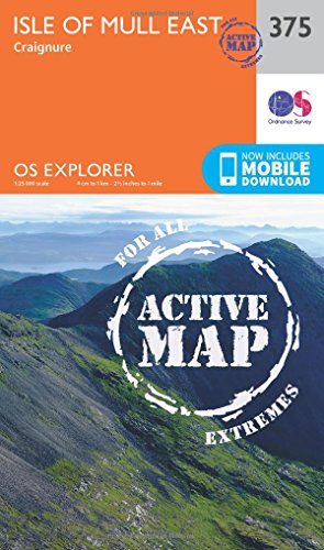 Isle of Mull East (OS Explorer Active Map, Band 375)