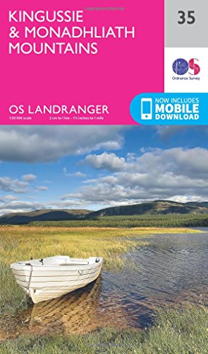 Kingussie & Monadhliath Mountains (OS Landranger Map, Band 35)