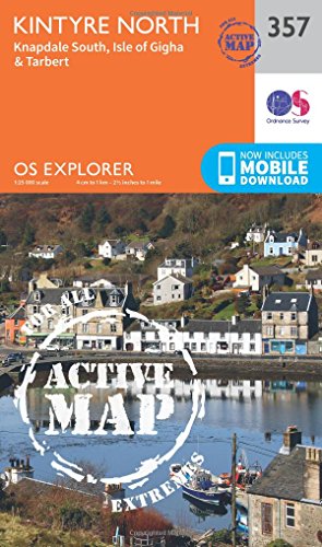 Kintyre North (OS Explorer Active Map, Band 357)