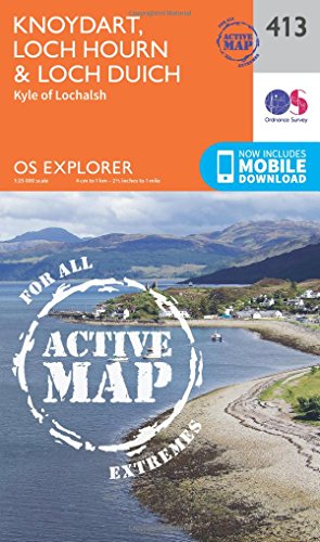 Knoydart, Loch Hourn and Loch Duich (OS Explorer Active Map, Band 413)