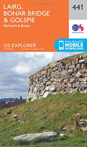 Lairg, Bonar Bridge and Golspie (OS Explorer Map, Band 441)