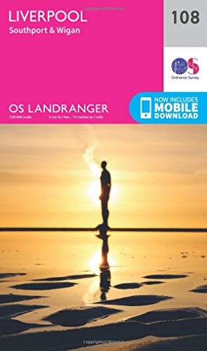 Liverpool, Southport & Wigan (OS Landranger Map, Band 108) von Ordnance Survey