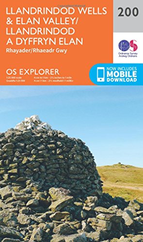 Llandrindod Wells and Elan Valley, Rhayader (OS Explorer Map, Band 200)