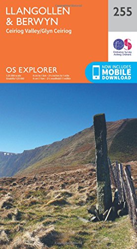 Llangollen and Berwyn (OS Explorer Map, Band 255) von Ordnance Survey
