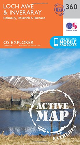 Loch Awe and Inveraray (OS Explorer Active Map, Band 360)