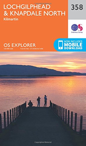 Lochgilphead and Knapdale North (OS Explorer Map, Band 358) von Ordnance Survey
