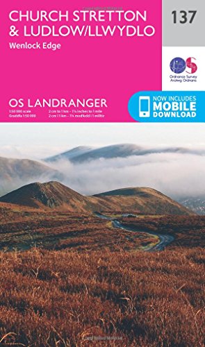 Ludlow & Church Stretton, Wenlock Edge (OS Landranger Map, Band 137) von Ordnance Survey