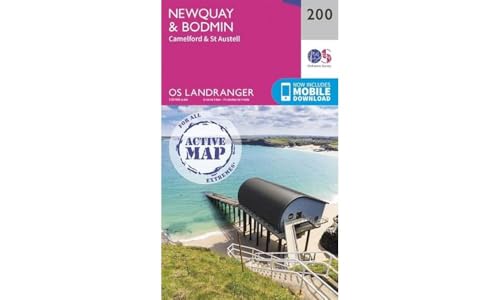 Newquay & Bodmin: Camelford & St Austell (OS Landranger Map, Band 200)