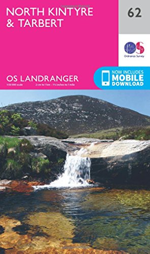 North Kintyre & Tarbert (OS Landranger Map, Band 62)