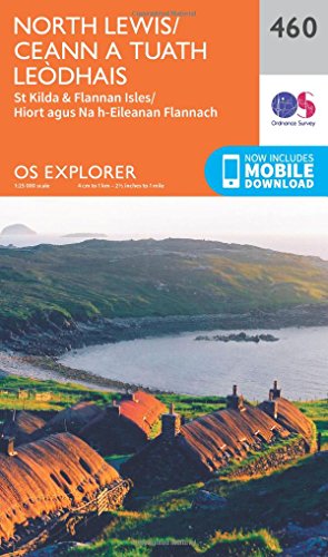 North Lewis/Ceann a Tuath Leodhais (OS Explorer Map, Band 460) von ORDNANCE SURVEY