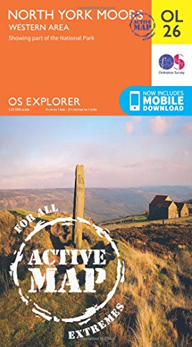 North York Moors - Western Area (OS Explorer Map Active)
