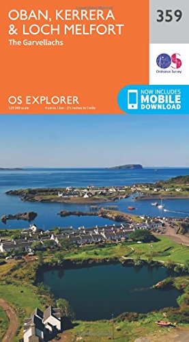 Oban, Kerrera and Loch Melfort (OS Explorer Map, Band 359)