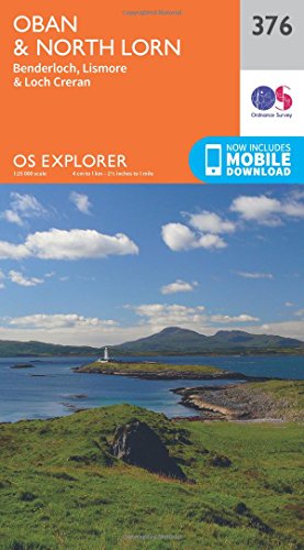 Oban and North Lorn (OS Explorer Map, Band 376)