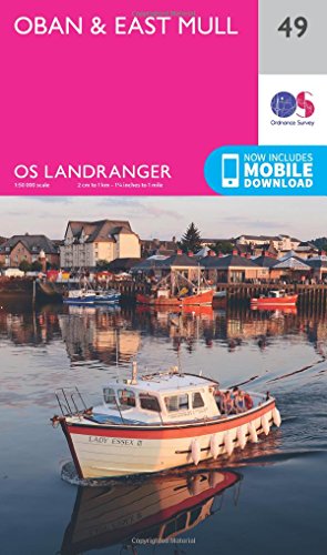 Oban & East Mull (OS Landranger Map, Band 49) von ORDNANCE SURVEY