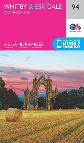 Whitby, Esk Dale & Robin Hood's Bay (OS Landranger Map, Band 94)