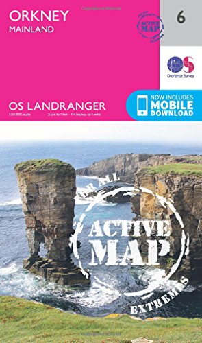 Orkney - Mainland (OS Landranger Active Map, Band 6)