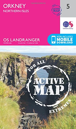 Orkney - Northern Isles (OS Landranger Active Map, Band 5)