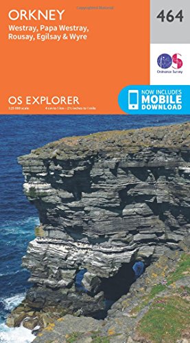 Orkney - Westray, Papa Westray, Rousay, Egilsay and Wyre (OS Explorer Map, Band 464)